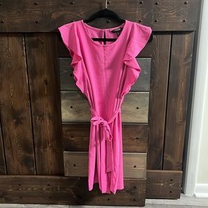 Hot pink Banana Republic dress